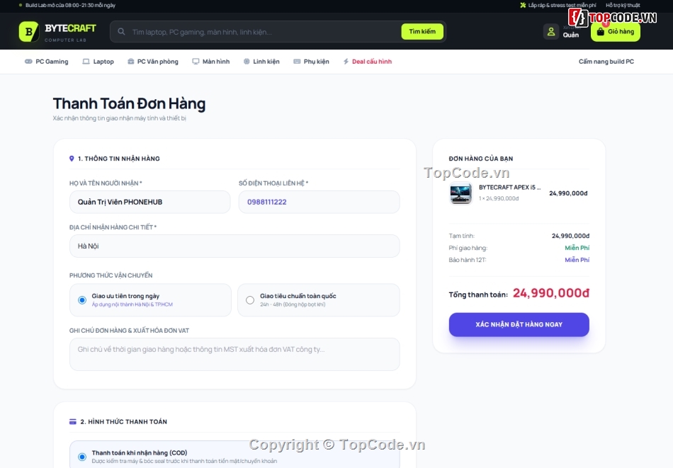 điện máy,kinh doanh,website thương mại điện tử